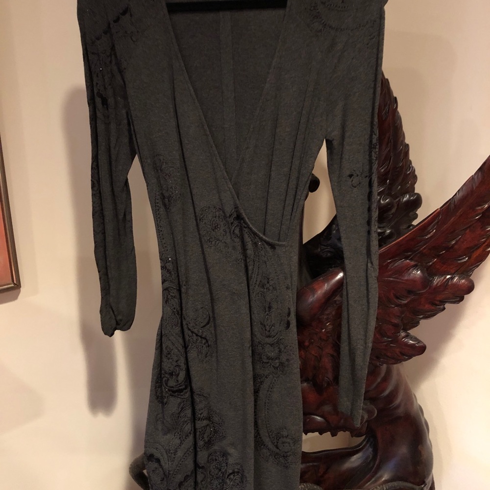 Cache Size Small Gray Slip On Dress. - image 2